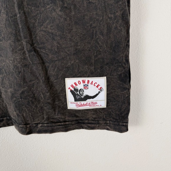 Mitchell Ness Kids Pittsburgh Steelers Throwbacks T Shirt Size M 10/12 NFL Black - Picture 3 of 11